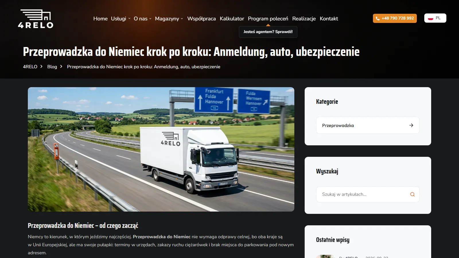 4RELO Relocations Poland Europe Worldwide