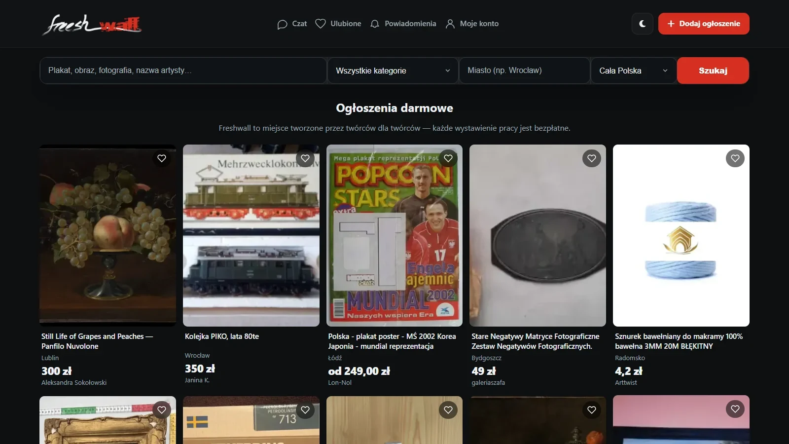 FreshWall Art marketplace