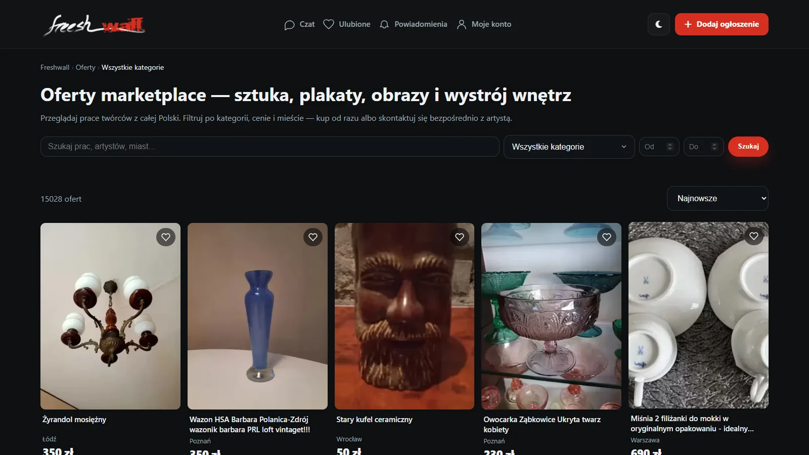 FreshWall Art marketplace