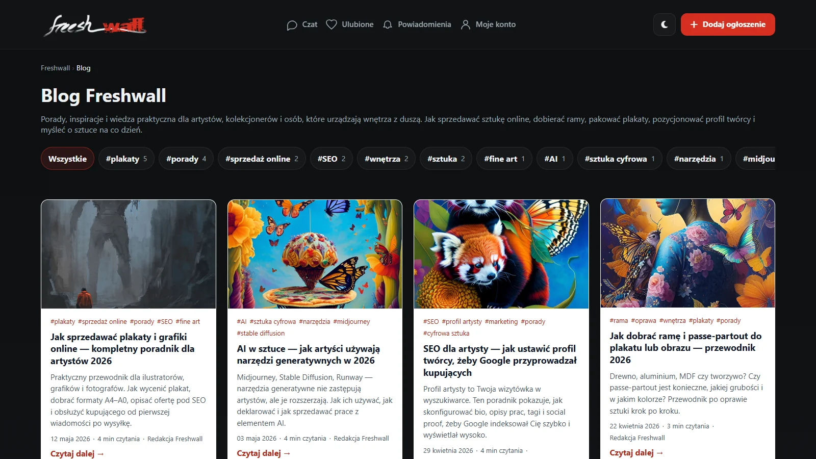 FreshWall Art marketplace