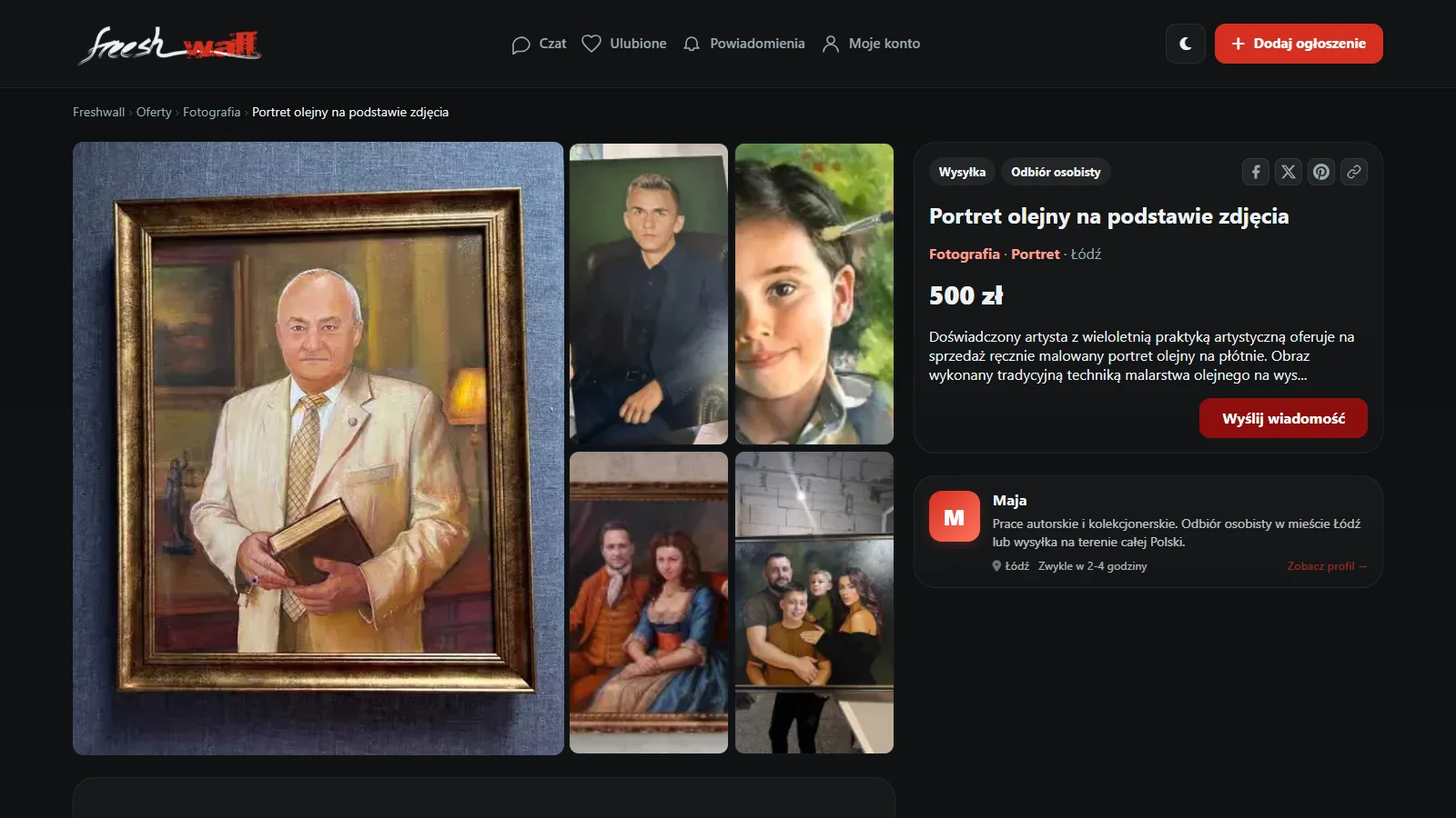 FreshWall Art marketplace