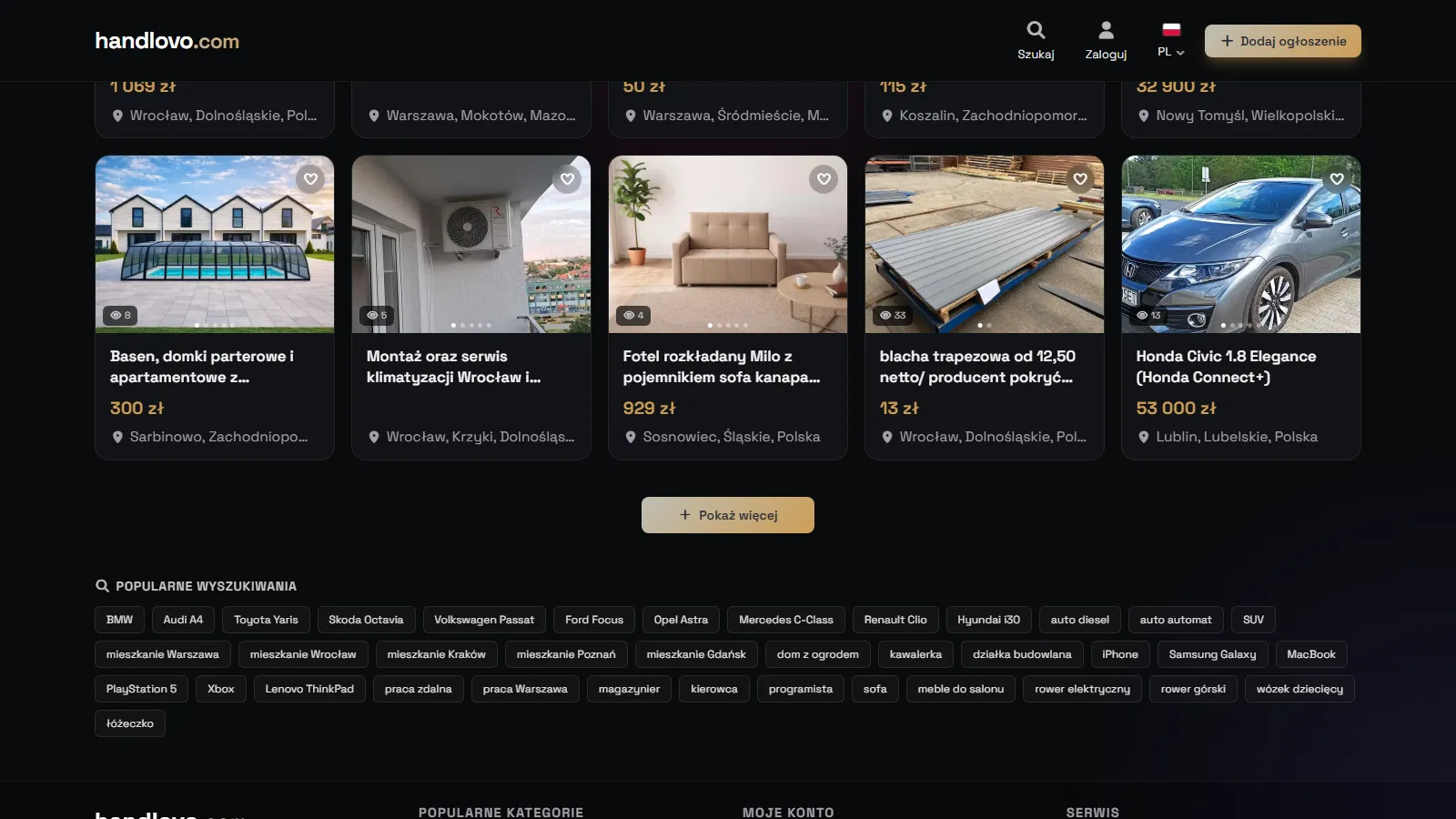 handlovo.com Marketplace classifieds Europe