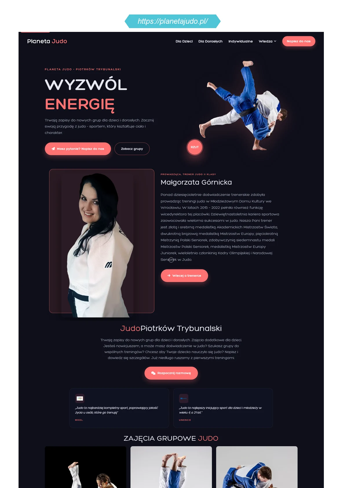 planetajudo.pl — klub judo