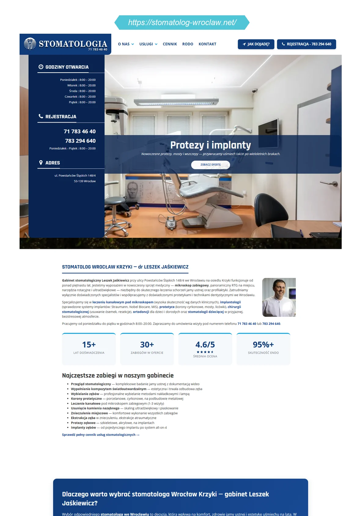 stomatolog-wroclaw.net — gabinet stomatologiczny