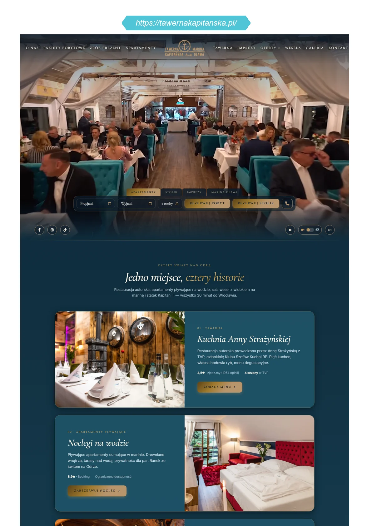 tawernakapitanska.pl — restauracja i marina