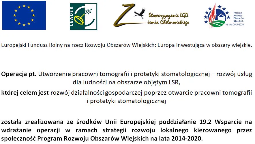 Fundusze Europejskie — informacja o dofinansowaniu